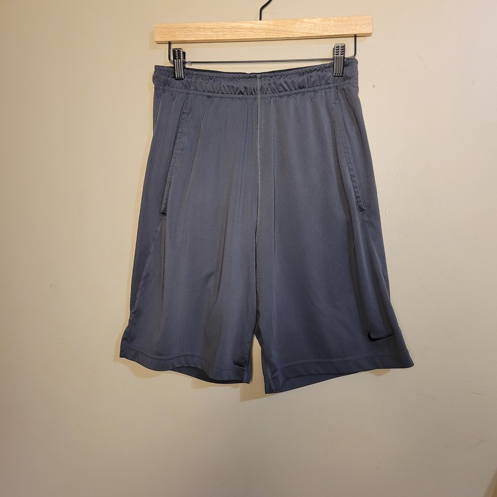 Nike Dri-FIT Athletic Shorts Mens Small Gray Good Basketball Gym Training Pocket